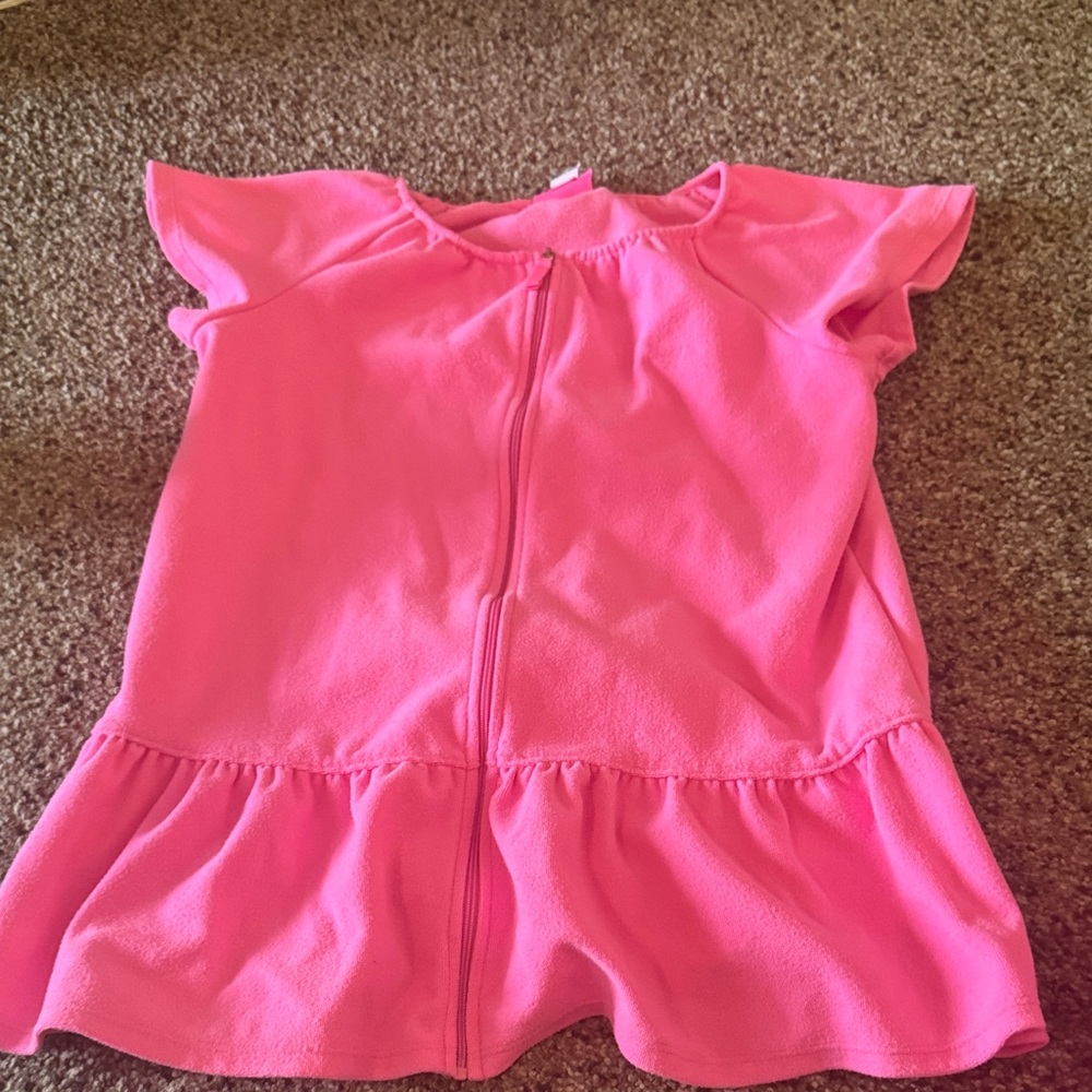 Lilly Pulitzer Bright Pink Ruffle cover up